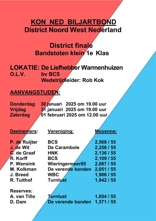 DF Bandstoten klein 1e klas